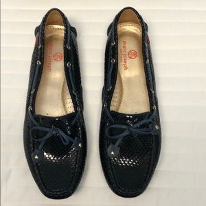 Marc Joseph Ladies Cypress Hill Navy Snake Shoes